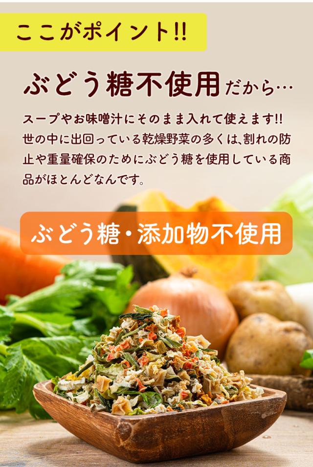 乾燥野菜 9種 の 国産 野菜 完全無添加 100g 保存食 非常食 ドライベジ
